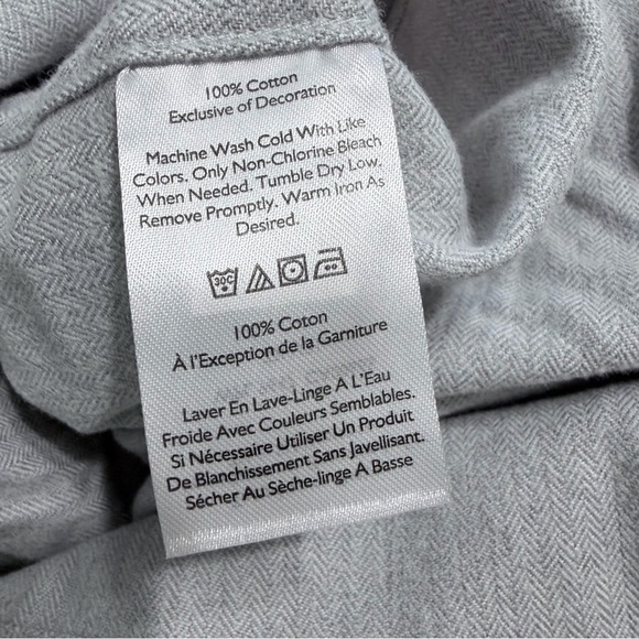 Eddie Bauer Light Gray Casual Button-Down Shirt NWT - Picture 13 of 13